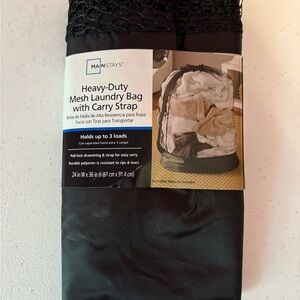 Mainstays Heavy-Duty Black Mesh Laundry Bag
